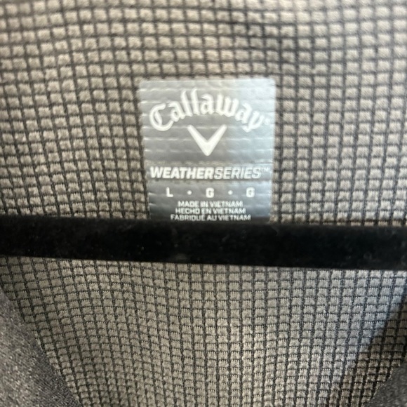 Callaway Men’s Weather Series Waffle Knit Golf Quarter Zip in Grey Size L - Picture 4 of 5